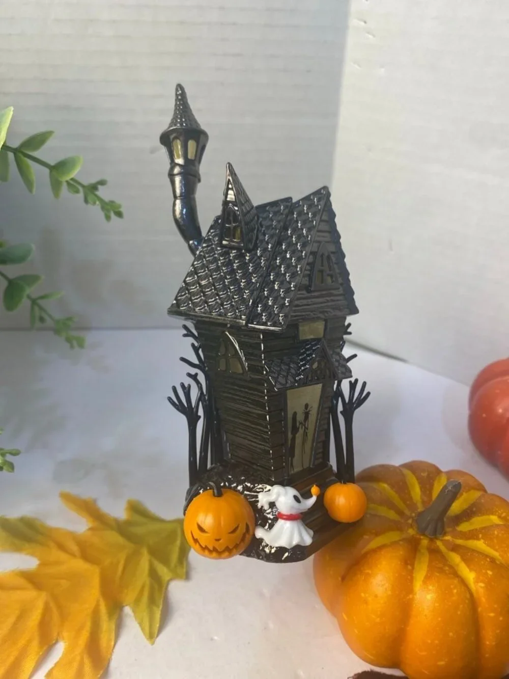 Jack Skellington House Nightlight Scent Control Wallflower Plug Halloween NWT